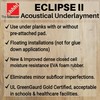 Eclipse II Acoustical Underlayment for Laminate Flooring, 100 sq ft