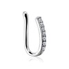 Autiga Nose Piercing Nose Ring Fake Piercing Zirconia Crystals Nose