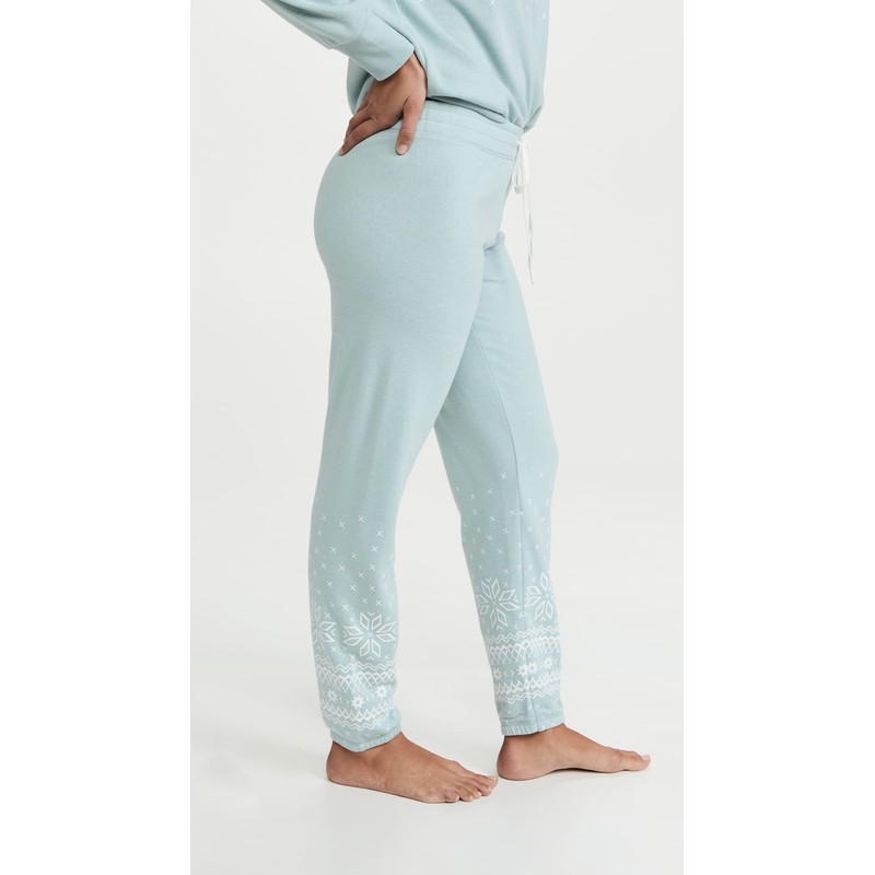 PJ Salvage Pantalones de Mujer con Bandas para Mujer, H-Ice