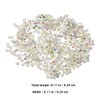 STOBOK DIY Nail Art Gems Flatback Crystal Glass Rhinestones Multi