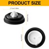 Lotsdonxia 3PCS Tank Inlet Rubber Ring Flush Valve Diaphragm Gasket