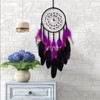Donko Purple and Black Dream Catcher with Pendant