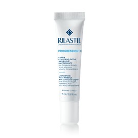 Rilastil Progression Plus Uniform Anti-Wrinkle Eye Cream with Marked Wrinkles Anti-Ageing for Mature Skin with Collagen Hyaluronic Acid 15ml