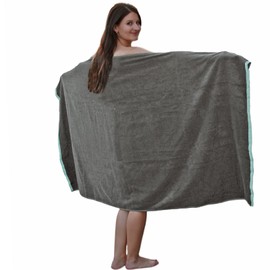 HOMELEVEL Sauna Bath Towel - 70.9" x 39.4" (180cm x 100cm) - 100% Cotton Bath Sheet - XL Towels for Bathroom - Extra Large and Absorbent Idea for Home Spa