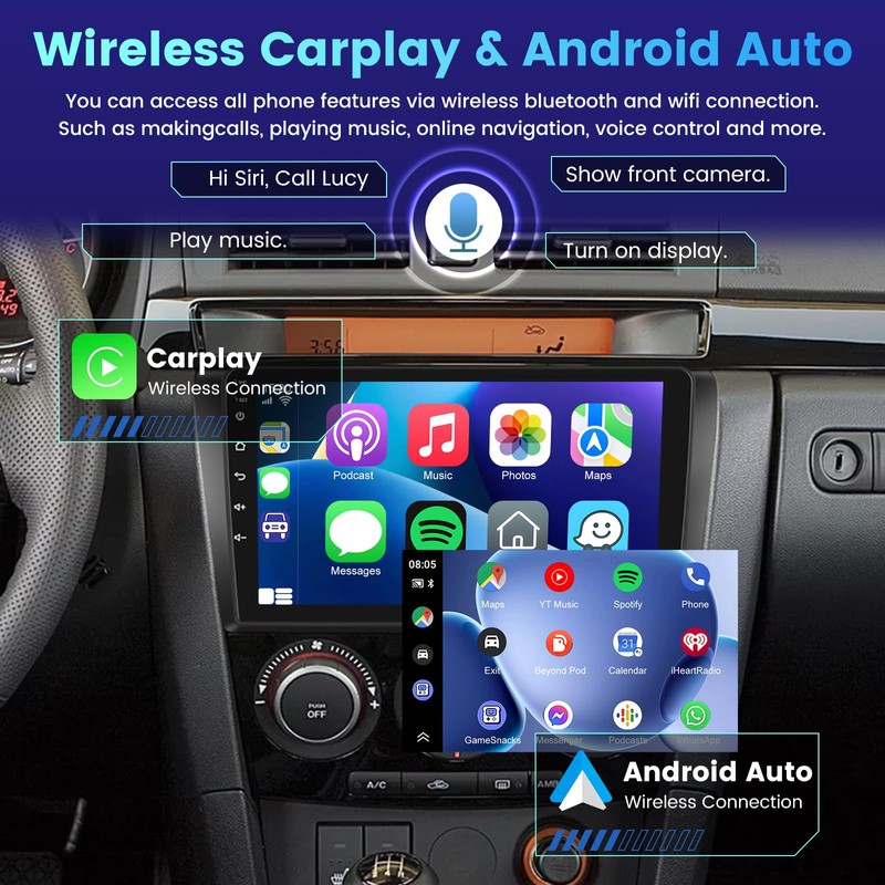 [2+64G] Android 15 Radio for Mazda 3/Mazda3 2004-2009: NHOPEEW 9