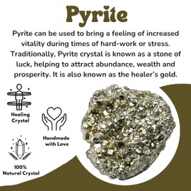 Large Pyrite Crystal Stone Cluster Samples - Extra Large High Energy Natural Iron Pyrite Stone Pirita Piedra Original with Healing Properties