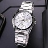Casio #MTP1374D-7AV Men's Standard Metal Band Multi-Function Silver Dial Watch