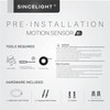 SINCELIGHT PIR Motion Sensor 7W LED Ceiling Light (Φ6'/146mm), Automatically