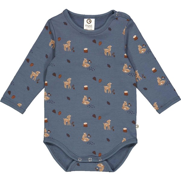 Müsli by Green Cotton Baby Boys Deer L/S Body Base