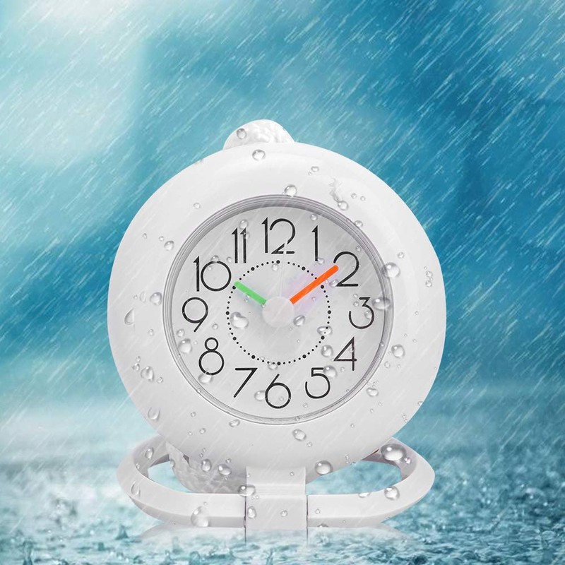 Nikou Bathroom Clock, Analogue Bathroom Clock, Waterproof Hanging Table Clock,