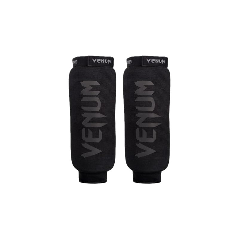 Venum, Kontact Shin Guards Without Foot, Men's, L, Black/Black