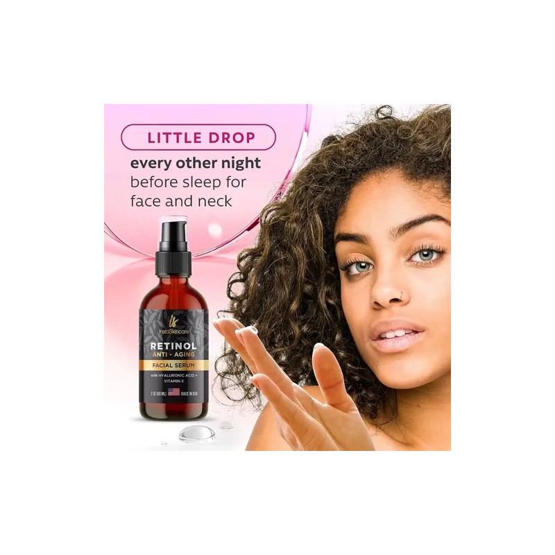 Instaskincare Suero De Retinol De Doble Tamaño Con Ácido Hia