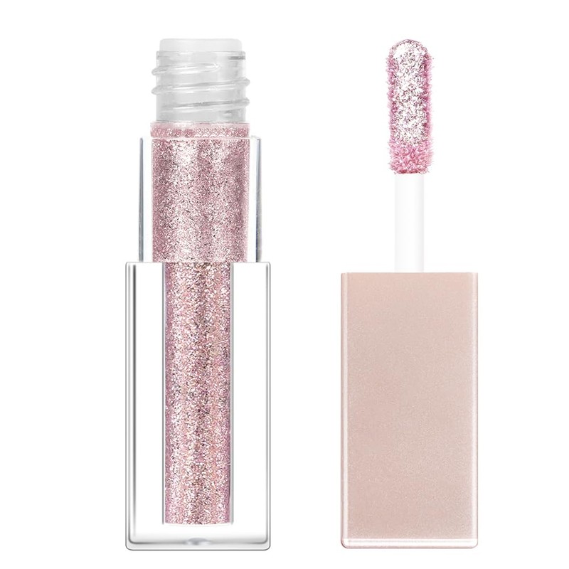 Liquid Glitter Eyeshadow, Diamond Shimmer Eyeshadow, Quick-Dry & Long Lasting
