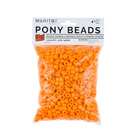 Luxury Jewelry Craft 1k Kee's Orange Pony Beads - Mahitoi US Basics - 9mm