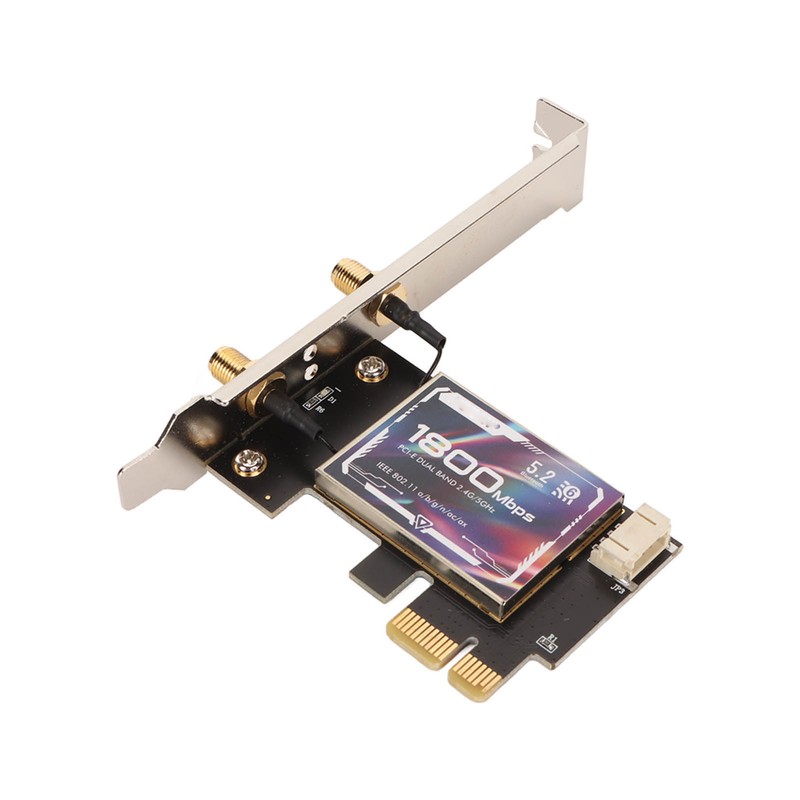 WiFi6 AX1800 PCIe WiFi Adapter Bluetooth 5.2 WPA3 802.11AX Dual