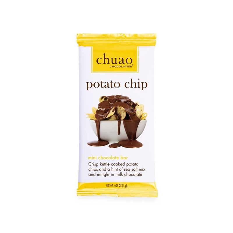 Chuao Chocolatier Potato Chip Milk Chocolate Mini Bars | Gourmet