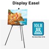 Falling in Art 65" A-Frame Tripod Easel Stand, Wooden Display
