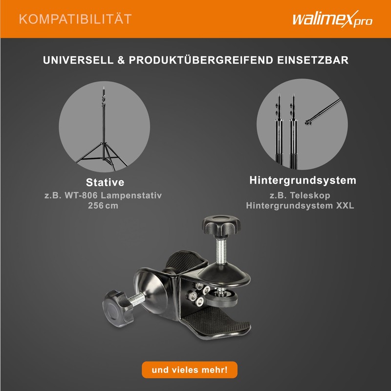 Walimex Double Screw Clamp - 110 x 120 x 100