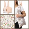 TeeTurtle - Plushie Tote Bag - Light Brown Bunny -
