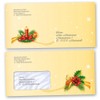 Letter envelopes Santa Claus, Yellow, Red Dl