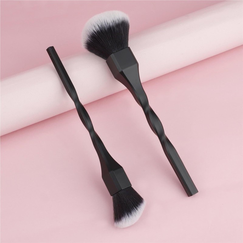 TAFTIWEXN Makeup Brush Set Spiral Handle, Powder Blusher Brush, Mushroom