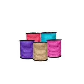 KIS Premium Natural Jute Rope 6MM (1/4 Inch 50 FT), Smell Free, Crafts, Cat Scratching, Home Decor, Biodegradable, Hemp Sisal Manila, Decoration, Camping, PET Friendly - Handmade DIY - Colorful…