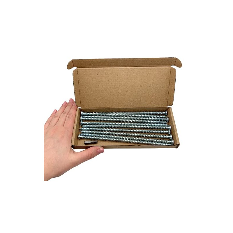 (Pack of 10) Galvanised Steel 7.5 x 182mm Concrete Frame