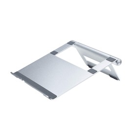 Sanwa Supply PDA-STN34S Aluminum Stand for Laptops (Lay Flat Type), Stepless Adjustable