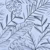 Sleepdown Tropical Palm Tree Floral Mono White Black Reversible Soft