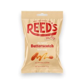 Reed’s Butterscotch Candy, 6.25oz Bag (Pack of 1) Individually Wrapped Butterscotch Hard Candy, The Hampton Candy Company