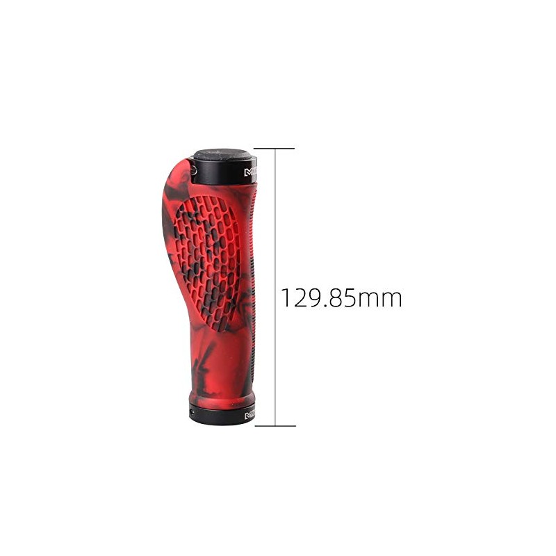 VOANZO Bicycle Handlebar Grips, 2 Sided Locking, Non-Slip TPR Rubber