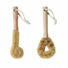 Coconut Bristle Pot Scrubber Dishwashing Brush Cup Cleaning Brush 2ea