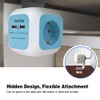EXTRASTAR 6 in 1 USB Power Strip with 4 Sockets