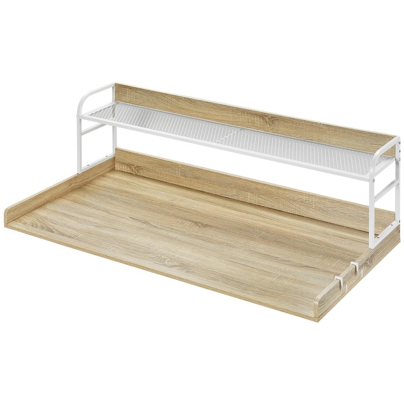 VEVOR Washer Dryer Countertop with Shelf, 54" x 27" Wooden
