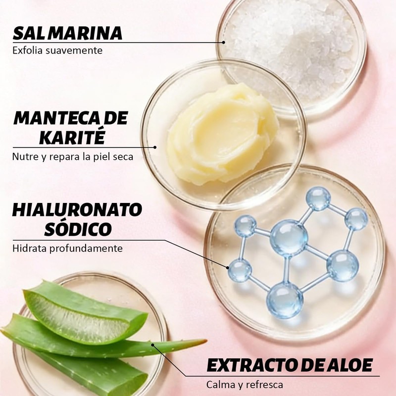ULTRAMO Exfoliante, Exfoliante Corporal para Cuerpo, Rostro, Manos y Pies