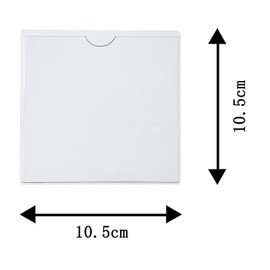 10PCS Car Permit Holder,Windscreen Card Holder Parking Permit Holders, Ticket and Note Holders for Car Windscreen Card Holder Clear Ticket and Note Holders for Car,Van,Caravan Windscreen(105X105mm)