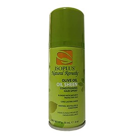 Isoplus Natural Remedy Olive Oil Oil Sheen Conditioning Hair Spray, 2 oz (Pack of 6)