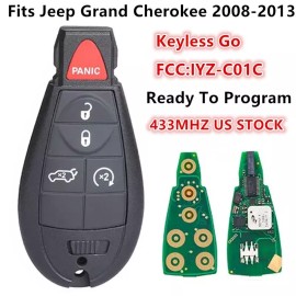 Unbranded Fits Jeep Grand Cherokee 2008-2013 Keyless Go Smart Prox Remote Key Fob IYZ-C01C