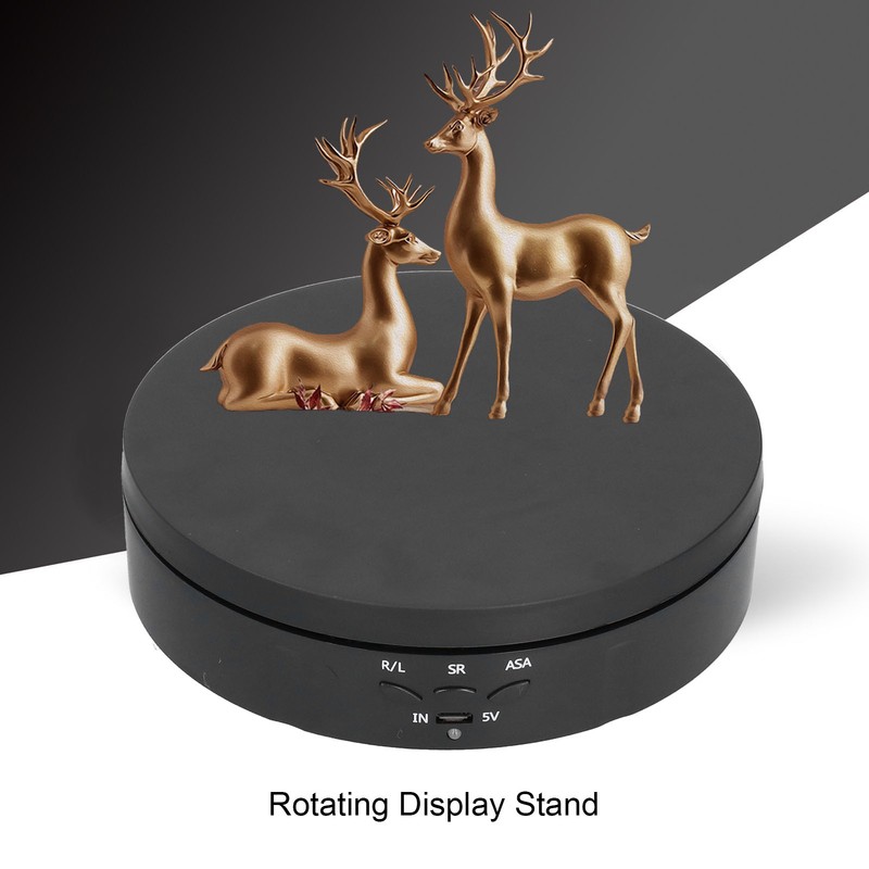 145mm 360° Round Auto Rotating Display Stand 3 Speed Control
