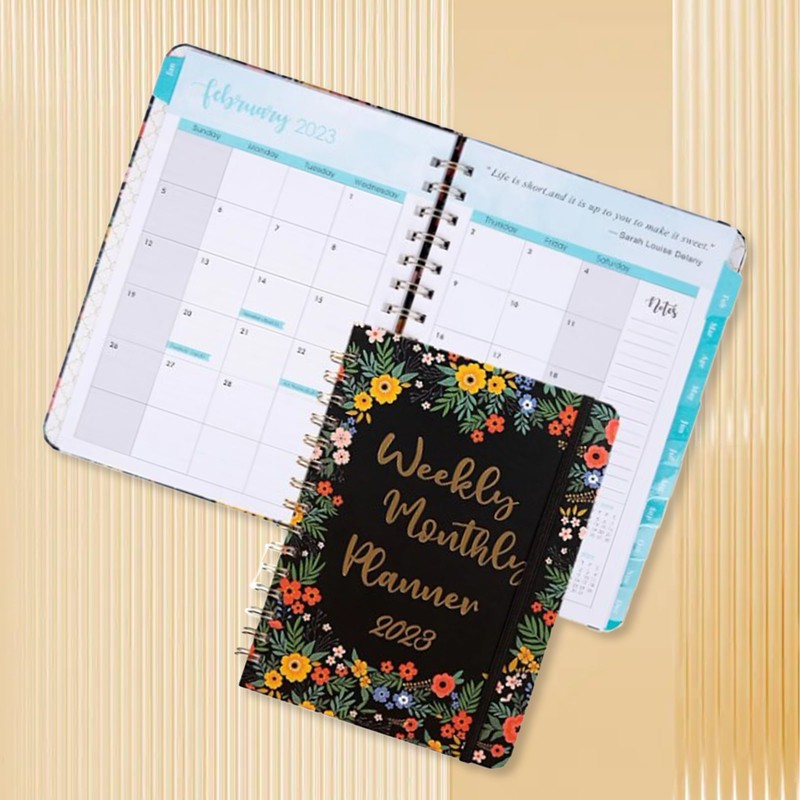 Goal Planner A5 Exquisite Design Premium Paper Spiral Notebook Schedule