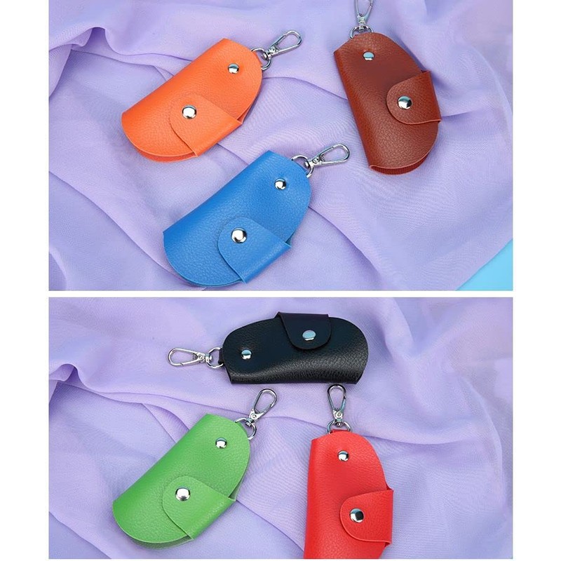 Plus Nao Key Case, Key Holder, Bi-folded, Snap Button, Carabiner,