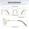 Cyxus Retro Oval Blue Light Blocking Glasses for Women Men