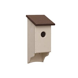 Peaceful Classics Bluebird House | Hanging Bird House for Small Birds for Outdoors, Durable Single Hole Nesting Box with Hinged Roofing for Easy Cleaning, Pre-Assembled with Complete Mounting Hardware