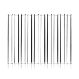 10 Pcs 5 Inches Gtysmox 12mm Diameter 2mm Thickness Glass Tubing, Borosilicate Glass Blowing Tubes for DIY Glass Making