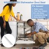 Dishwasher Seal WD08X10059 for Short Door Bottom Gasket Seal Fit