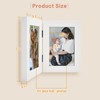Golden State Art, 4x6 Double Picture Frame Vertical Hinged Photo