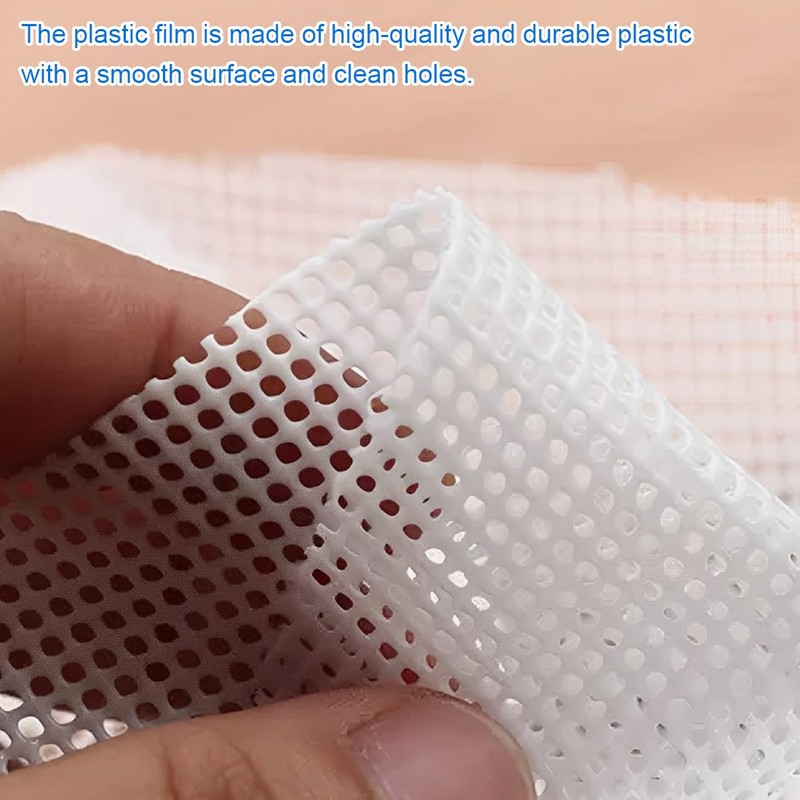 AOEVUIR Plastic Canvas Sheets Plastic Cross Stitch Mesh Fabric Canvas