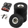REDSPIDER 1.0 Beadlock Wheels and Tires（4pcs）， 1.0 Crawler Tires for