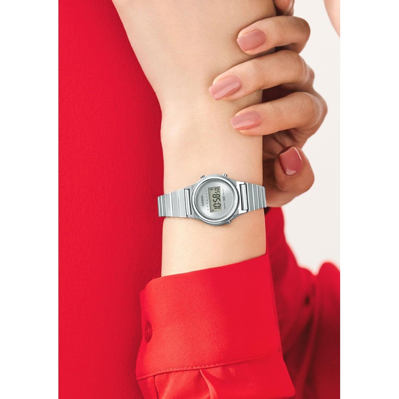 Casio Watch Casio Classic 【Domestic Regular Product】LA700WE, Silver, Bracelet Type