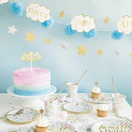 Unique Party 72421 - Mini Twinkle Twinkle Little Star Table Decorations, Pack of 3